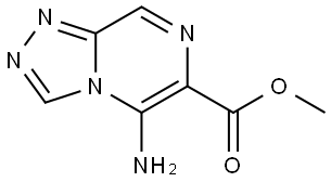 methyl 5-amino-[1,2,4]triazolo[4,3-a]pyrazine-6-carboxylate Struktur