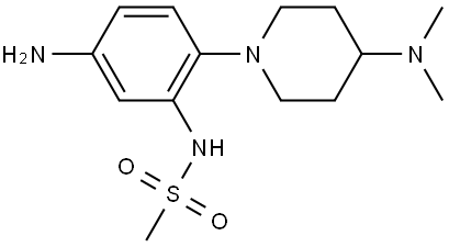 Methanesulfonamide, N-[5-amino-2-[4-(dimethylamino)-1-piperidinyl]phenyl]- Structure