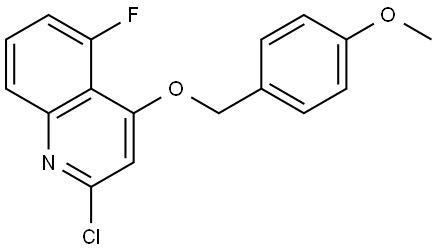 2-氯-5-氟-4-((4-甲氧基苄基)氧基)喹啉, 3002074-65-6, 结构式