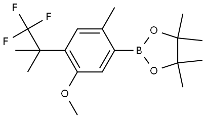 3002075-33-1 1,3,2-二噁硼烷,2-[5-甲氧基-2-甲基-4-(2,2,2-三氟-1,1-二甲基乙基)苯基]-4,4,5,5-四甲基-