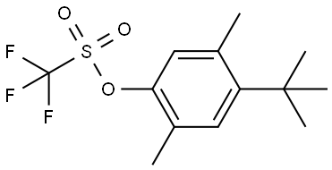 4-(叔丁基)-2,5-二甲基苯基三氟甲磺酸酯,3002075-43-3,结构式