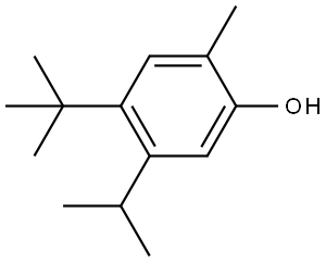 4-(tert-Butyl)-5-isopropyl-2-methylphenol Structure