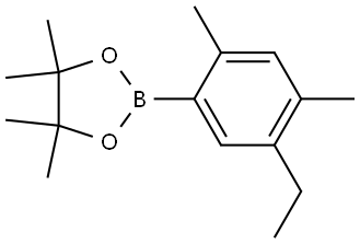 1,3,2-二噁硼烷,2-(5-乙基-2,4-二甲基苯基)-4,4,5-四甲基-,3002075-88-6,结构式