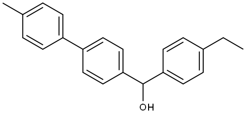 (4-ethylphenyl)(4'-methyl-[1,1'-biphenyl]-4-yl)methanol Structure