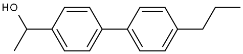 1-(4'-propyl-[1,1'-biphenyl]-4-yl)ethanol 结构式