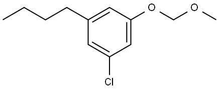 1-butyl-3-chloro-5-(methoxymethoxy)benzene Structure