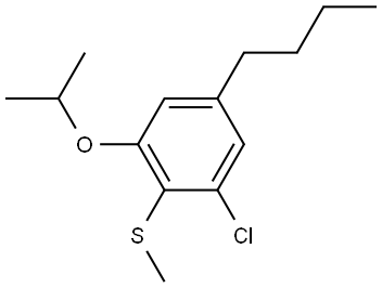 (4-butyl-2-chloro-6-isopropoxyphenyl)(methyl)sulfane Structure