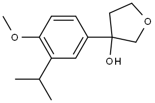 3-(3-isopropyl-4-methoxyphenyl)tetrahydrofuran-3-ol,3002423-85-7,结构式