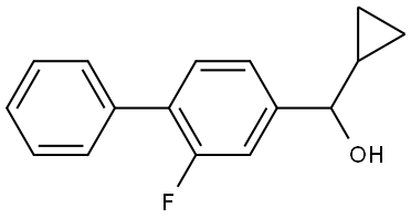 cyclopropyl(2-fluoro-[1,1'-biphenyl]-4-yl)methanol Structure