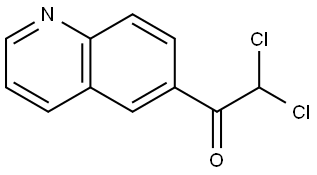 2,2-dichloro-1-(quinolin-6-yl)ethanone Struktur