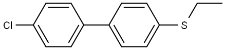 (4'-chloro-[1,1'-biphenyl]-4-yl)(ethyl)sulfane Structure