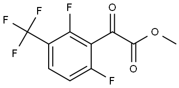 methyl 2-(2,6-difluoro-3-(trifluoromethyl)phenyl)-2-oxoacetate Structure