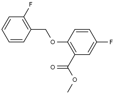 methyl 5-fluoro-2-((2-fluorobenzyl)oxy)benzoate Structure