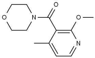 (2-methoxy-4-methylpyridin-3-yl)(morpholino)methanone 结构式