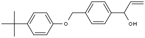 1-(4-((4-(tert-butyl)phenoxy)methyl)phenyl)prop-2-en-1-ol 结构式