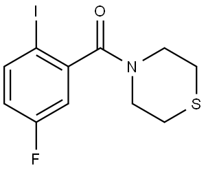 (5-fluoro-2-iodophenyl)(thiomorpholino)methanone Structure