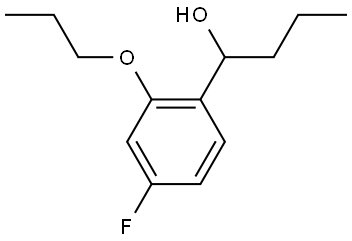 1-(4-fluoro-2-propoxyphenyl)butan-1-ol Struktur