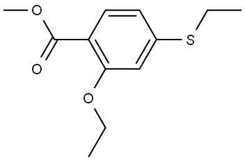 methyl 2-ethoxy-4-(ethylthio)benzoate Structure