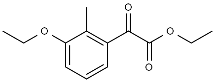 ethyl 2-(3-ethoxy-2-methylphenyl)-2-oxoacetate 化学構造式