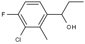 1-(3-chloro-4-fluoro-2-methylphenyl)propan-1-ol 结构式