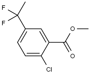 methyl 2-chloro-5-(1,1-difluoroethyl)benzoate Structure