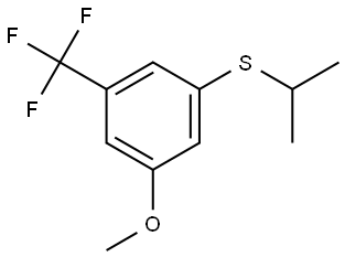 isopropyl(3-methoxy-5-(trifluoromethyl)phenyl)sulfane Structure