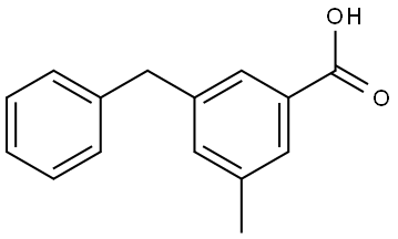 3-benzyl-5-methylbenzoic acid,3002432-77-8,结构式