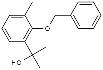 2-(2-(benzyloxy)-3-methylphenyl)propan-2-ol Structure