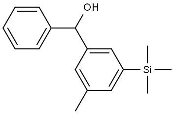 (3-methyl-5-(trimethylsilyl)phenyl)(phenyl)methanol Struktur