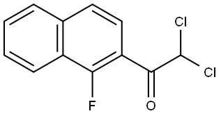 2,2-dichloro-1-(1-fluoronaphthalen-2-yl)ethanone Structure