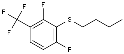 butyl(2,6-difluoro-3-(trifluoromethyl)phenyl)sulfane Structure