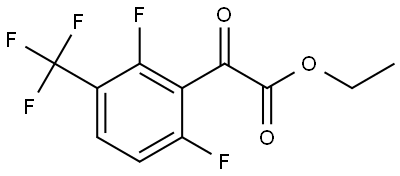 ethyl 2-(2,6-difluoro-3-(trifluoromethyl)phenyl)-2-oxoacetate Struktur