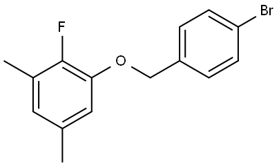 1-((4-bromobenzyl)oxy)-2-fluoro-3,5-dimethylbenzene Structure