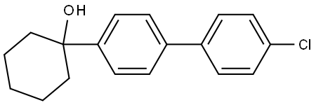 1-(4'-chloro-[1,1'-biphenyl]-4-yl)cyclohexanol Struktur