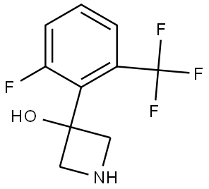 3-(2-fluoro-6-(trifluoromethyl)phenyl)azetidin-3-ol 结构式