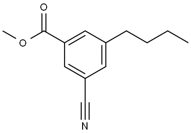 methyl 3-butyl-5-cyanobenzoate Structure