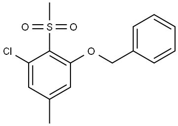 1-(benzyloxy)-3-chloro-5-methyl-2-(methylsulfonyl)benzene|