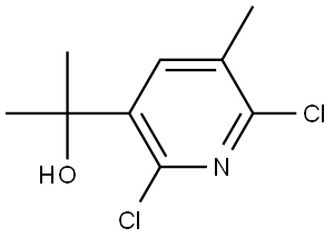 2-(2,6-dichloro-5-methylpyridin-3-yl)propan-2-ol Structure