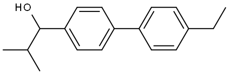 1-(4'-ethyl-[1,1'-biphenyl]-4-yl)-2-methylpropan-1-ol Structure