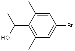 1-(4-bromo-2,6-dimethylphenyl)ethanol Structure