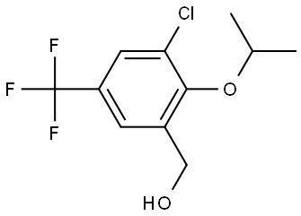 (3-chloro-2-isopropoxy-5-(trifluoromethyl)phenyl)methanol Struktur