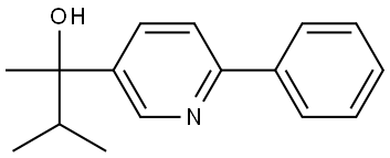 3-methyl-2-(6-phenylpyridin-3-yl)butan-2-ol Structure