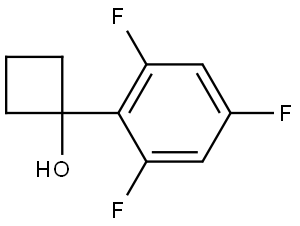 1-(2,4,6-trifluorophenyl)cyclobutanol Struktur