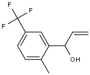 1-(2-methyl-5-(trifluoromethyl)phenyl)prop-2-en-1-ol Struktur