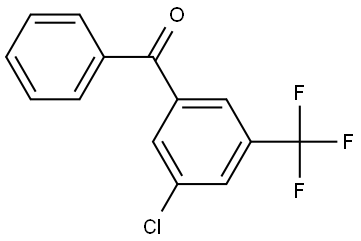 (3-chloro-5-(trifluoromethyl)phenyl)(phenyl)methanone 结构式