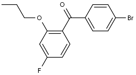 (4-bromophenyl)(4-fluoro-2-propoxyphenyl)methanone 结构式