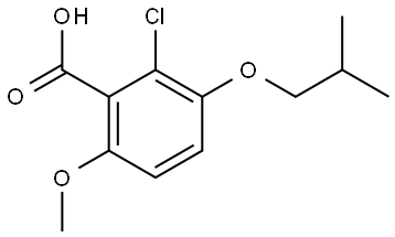 2-chloro-3-isobutoxy-6-methoxybenzoic acid 结构式