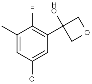 3-(5-chloro-2-fluoro-3-methylphenyl)oxetan-3-ol Structure