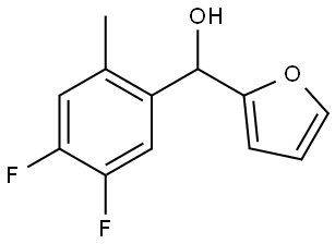 (4,5-difluoro-2-methylphenyl)(furan-2-yl)methanol 结构式