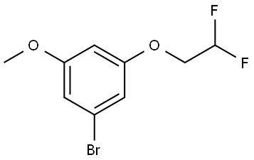 1-bromo-3-(2,2-difluoroethoxy)-5-methoxybenzene Structure